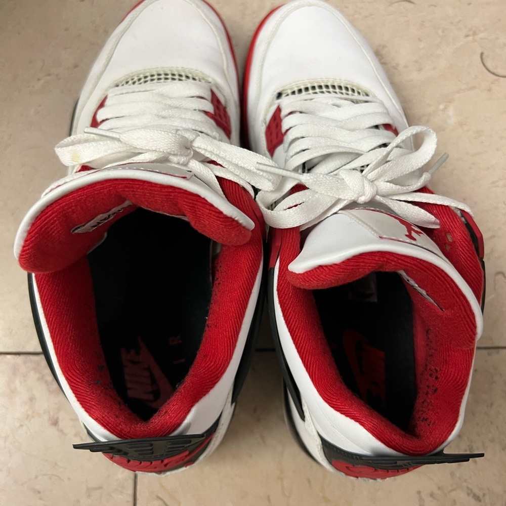 Air Jordan 4 Retro Fire Red (2020) Men’s Size 10.5 (Pre-owned) - Picture 7 of 10